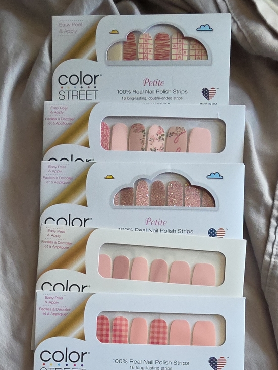 Color Street Other - Color Street Petite Nail Strips - Pink, Rose Gold & Floral Mix